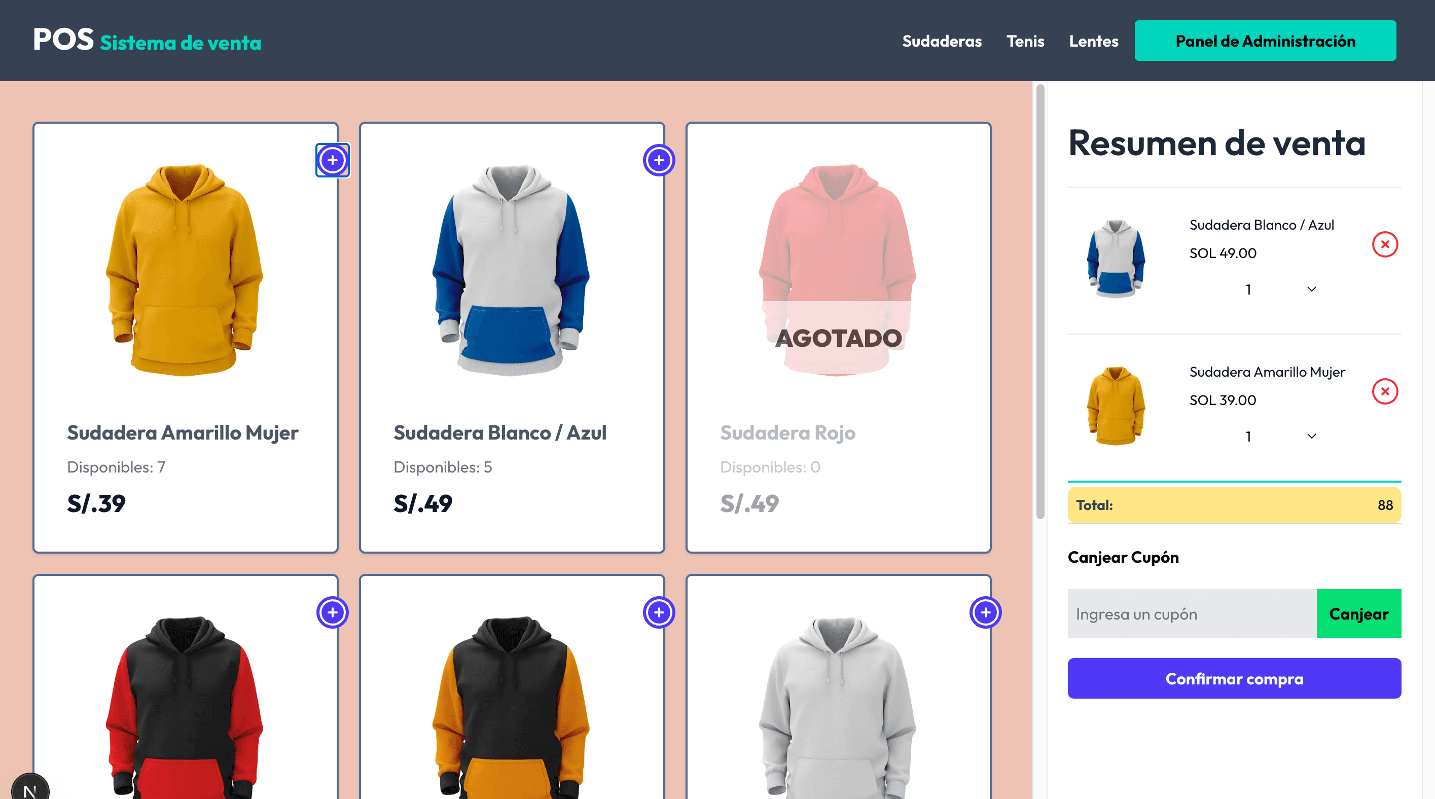 POS Venta de productos (Frontend)